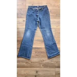 Angels Y2K Low Rise Jeans Womens 5/28 Bootcut Flare Medium Wash 90s 00s FLAW